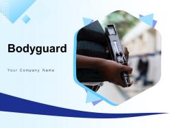 Bodyguard security government conference terrace interacting businessman
