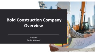 Bold Construction Company Overview PPT Structure AT