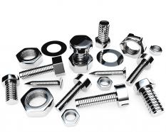 Bolts and nuts graphic stock photo