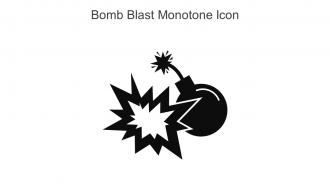 Bomb Blast Monotone Icon In Powerpoint Pptx Png And Editable Eps Format