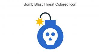 Bomb Blast Threat Colored Icon In Powerpoint Pptx Png And Editable Eps Format
