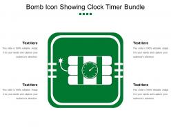 Bomb Icon Showing Clock Timer Bundle