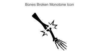 Bones Broken Monotone Icon In Powerpoint Pptx Png And Editable Eps Format