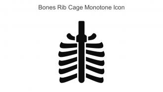 Bones Rib Cage Monotone Icon In Powerpoint Pptx Png And Editable Eps Format