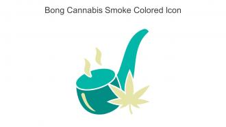 Bong Cannabis Smoke Colored Icon In Powerpoint Pptx Png And Editable Eps Format