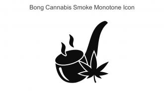 Bong Cannabis Smoke Monotone Icon In Powerpoint Pptx Png And Editable Eps Format