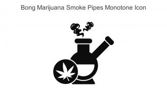 Bong Marijuana Smoke Pipes Monotone Icon In Powerpoint Pptx Png And Editable Eps Format
