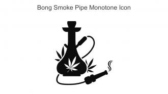 Bong Smoke Pipe Monotone Icon In Powerpoint Pptx Png And Editable Eps Format