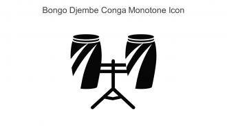 Bongo Djembe Conga Monotone Icon In Powerpoint Pptx Png And Editable Eps Format