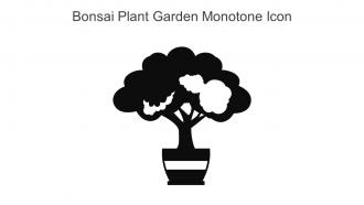 Bonsai Plant Garden Monotone Icon In Powerpoint Pptx Png And Editable Eps Format