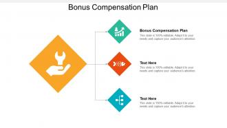 Bonus compensation plan ppt powerpoint presentation inspiration icon cpb