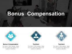 Bonus compensation ppt powerpoint presentation file example cpb