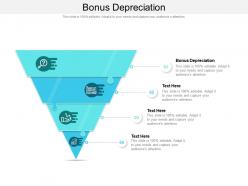 Bonus depreciation ppt powerpoint presentation layouts icons cpb