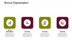 Bonus depreciation ppt powerpoint presentation outline ideas cpb