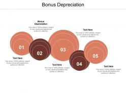 Bonus depreciation ppt powerpoint presentation styles demonstration cpb