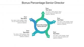 Bonus percentage senior director ppt powerpoint presentation show diagrams cpb