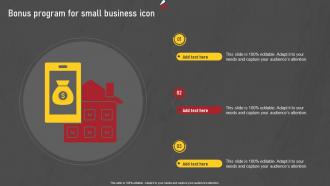 Bonus Program For Small Business Icon