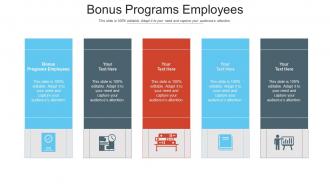 Bonus programs employees ppt powerpoint presentation icon sample cpb