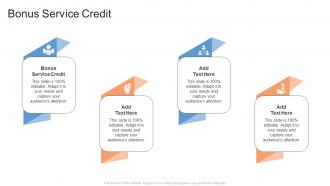 Bonus Service Credit In Powerpoint And Google Slides Cpb