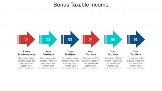 Bonus taxable income ppt powerpoint presentation show gridlines cpb