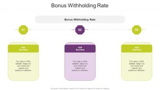 Bonus Withholding Rate In Powerpoint And Google Slides Cpb