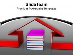 Book and house conceptually education powerpoint templates ppt themes and graphics 0113