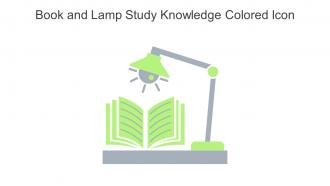 Book And Lamp Study Knowledge Colored Icon In Powerpoint Pptx Png And Editable Eps Format