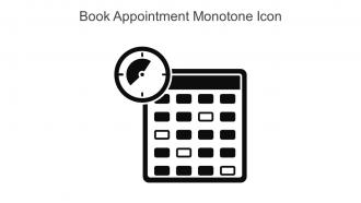Book Appointment Monotone Icon In Powerpoint Pptx Png And Editable Eps Format