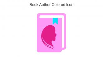 Book Author Colored Icon In Powerpoint Pptx Png And Editable Eps Format