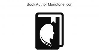 Book Author Monotone Icon In Powerpoint Pptx Png And Editable Eps Format