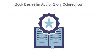 Book Bestseller Author Story Colored Icon In Powerpoint Pptx Png And Editable Eps Format