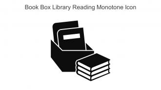 Book Box Library Reading Monotone Icon In Powerpoint Pptx Png And Editable Eps Format
