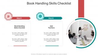 Book Handling Skills Checklist In Powerpoint And Google Slides Cpb