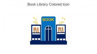 Book Library Colored Icon In Powerpoint Pptx Png And Editable Eps Format