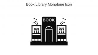 Book Library Monotone Icon In Powerpoint Pptx Png And Editable Eps Format