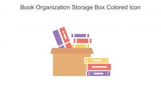 Book Organization Storage Box Colored Icon In Powerpoint Pptx Png And Editable Eps Format