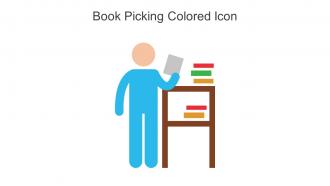 Book Picking Colored Icon In Powerpoint Pptx Png And Editable Eps Format