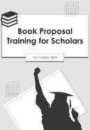 Book Proposal Training For Scholars Report Sample Example Document
