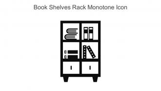 Book Shelves Rack Monotone Icon In Powerpoint Pptx Png And Editable Eps Format