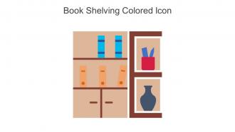Book Shelving Colored Icon In Powerpoint Pptx Png And Editable Eps Format
