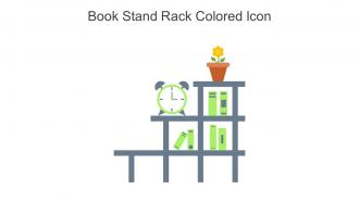 Book Stand Rack Colored Icon In Powerpoint Pptx Png And Editable Eps Format