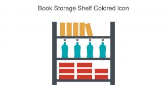Book Storage Shelf Colored Icon In Powerpoint Pptx Png And Editable Eps Format