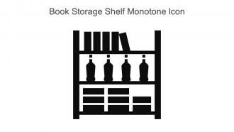 Book Storage Shelf Monotone Icon In Powerpoint Pptx Png And Editable Eps Format