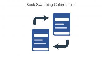 Book Swapping Colored Icon In Powerpoint Pptx Png And Editable Eps Format
