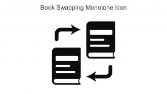 Book Swapping Monotone Icon In Powerpoint Pptx Png And Editable Eps Format