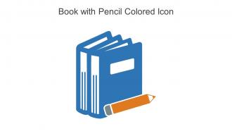 Book With Pencil Colored Icon In Powerpoint Pptx Png And Editable Eps Format