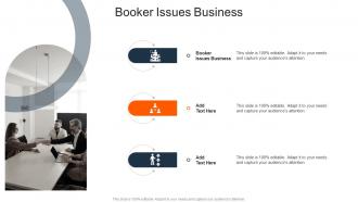 Booker Issues Business In Powerpoint And Google Slides Cpb