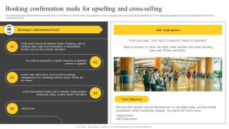 Booking Confirmation Mails For Upselling Guide On Tourism Marketing Strategy SS