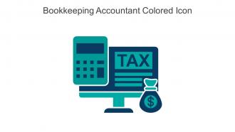 Bookkeeping Accountant Colored Icon In Powerpoint Pptx Png And Editable Eps Format