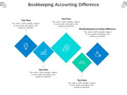 Bookkeeping accounting difference ppt powerpoint presentation portfolio elements cpb
